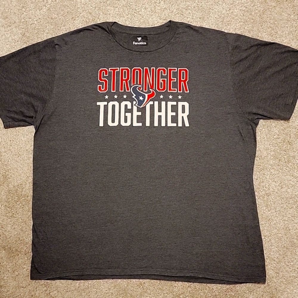 Houston Texans T-Shirt from Fanatics, Dark Grey, size XXL